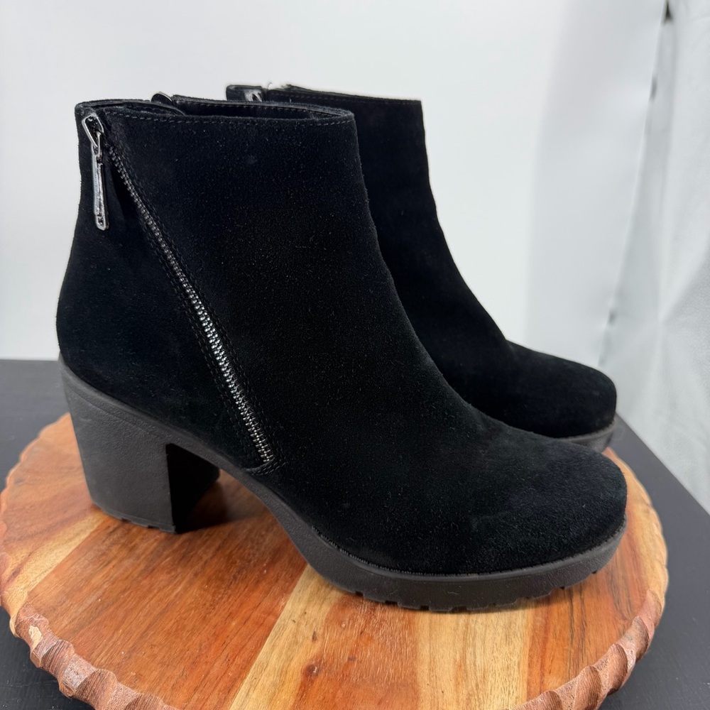 Women's‎ Booties Blondo Waterproof  Ankle Skye Boots Suede Black Size 10